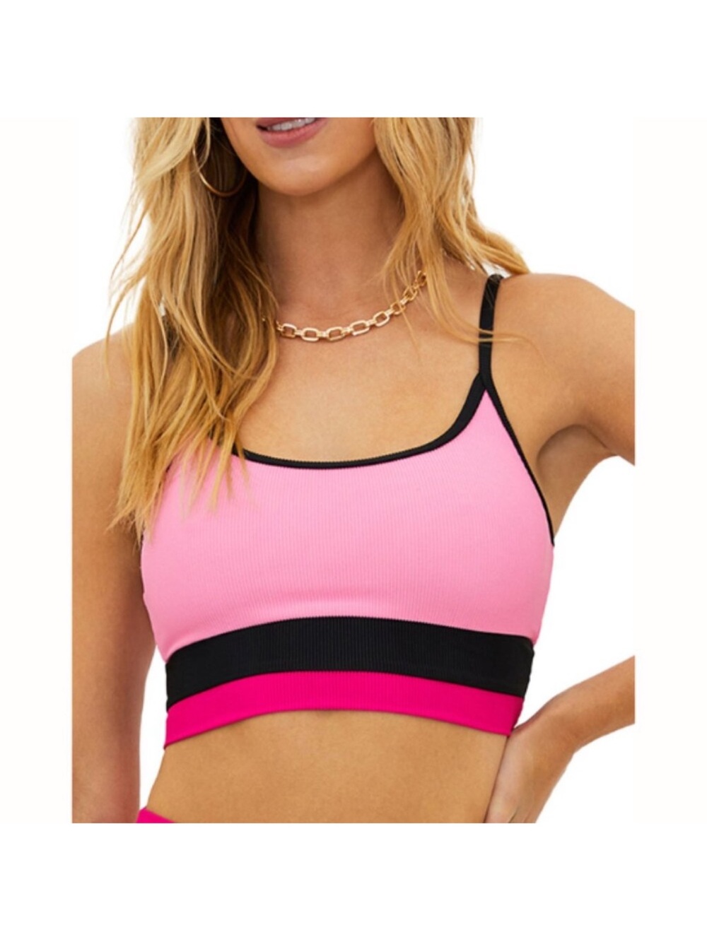Beach Riot | Eva Bikini Top - Amour Color-Block. Women's Swimwear, Sz M